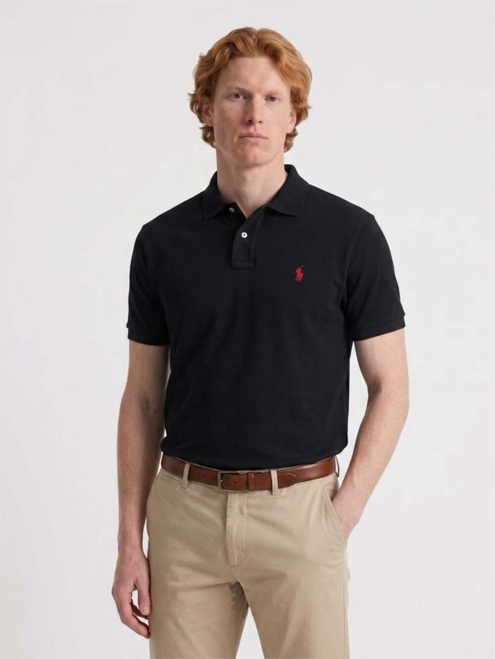 Polo Ralph Lauren Men's Custom Slim Fit Mesh Polo Shirt